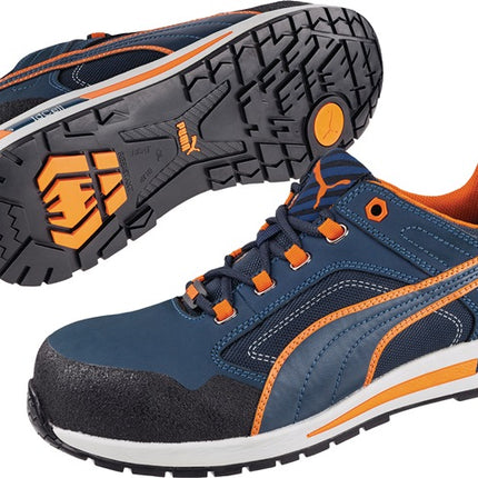 Chaussures de sécurité PUMA Crosstwist LOW taille 42 bleu/orange ( 4000374602 )