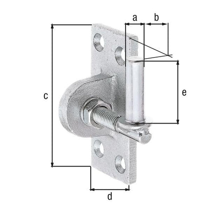 Soporte GAH para atornillar en acero bruto 13x45mm ( 8002902176 )