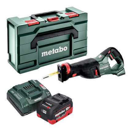 Metabo SSEP 18 LT sierra de sable sin cable 18 V 32 mm + 1x batería LiHD 8,0 Ah + cargador + metabox