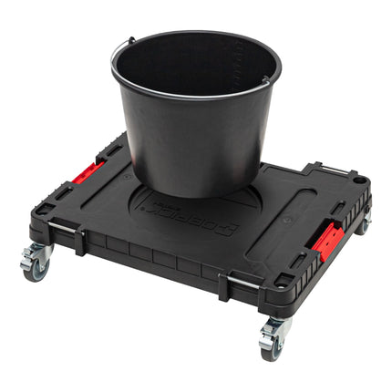 Qbrick System ONE Piattaforma di trasporto 2.0 Workshop 625 x 503 x 160 mm 120 kg con ruote girevoli in metallo e freno