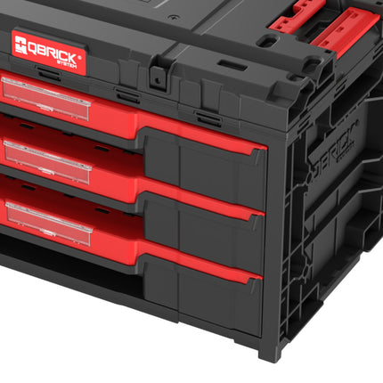 Qbrick System ONE Cajón 3 Caja de herramientas 2.0 Caja de herramientas 587 x 380 x 340 mm 27 l con tres cajones