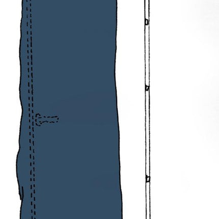 Cubierta protectora Kirchner SIMPROFLEX ( 4000369720 ) protección de puerta anchura 125 cm transparente