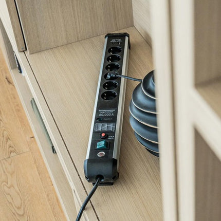 Brennenstuhl socket strip Premium-Protect-Line ( 8001718837 ) 16 A 230 V black/silver 3 m PVC 1.5 mm²