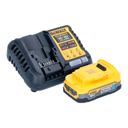 DeWalt DCN 692 E1 Cloueur à bande sans fil 18 V 50 - 90mm Brushless + 1x batterie Powerstack 1,7 Ah + chargeur