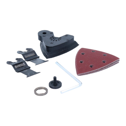 DeWalt DCS 355 E2 cordless oscillating multitool 18 V brushless + 2x Powerstack battery 1.7 Ah + charger + accessories