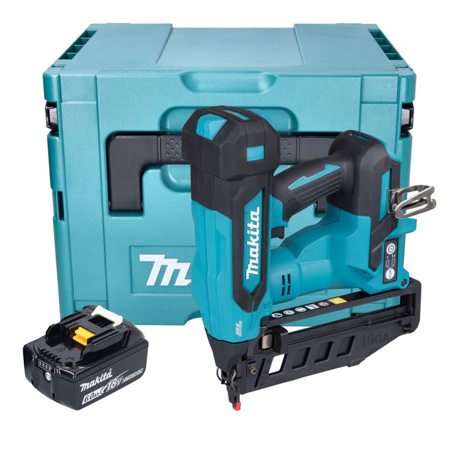 Makita DBN 601 G1J Akku Nagler 18 V 19 64 mm Brushless 1x Akku 6 0 Ah Makpac ohne Ladegeraet 0 - toolbrothers