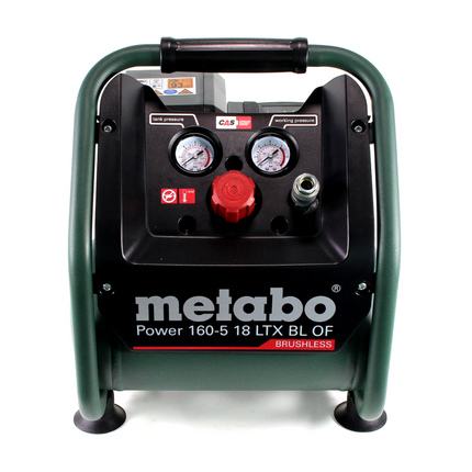 Metabo Power 160-5 18 LTX BL OF cordless compressor 18 V 8.0 bar brushless + 2x LiHD battery pack 4.0 Ah + charger