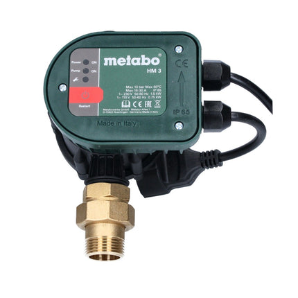 Metabo HM 3 Hydromat 10 bar IP 65 ( 628799000 ) para convertir bombas de jardín en bombas de agua domésticas automáticas / para pozos profundos y bombas de presión sumergibles