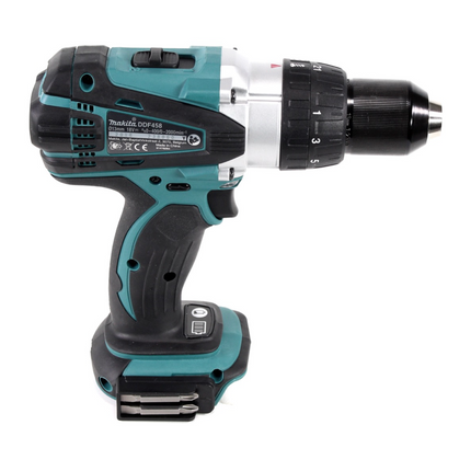 Makita DDF 458 Z taladro atornillador inalámbrico 18 V 91 Nm + juego de brocas de 40 piezas - sin batería, sin cargador