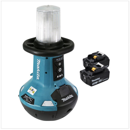 Lampe LED sans fil Makita DML 810 T 18 / 36 V ( 2 x 18 V ) 5500 lm IP54 + 2 batteries 5,0 Ah - sans chargeur