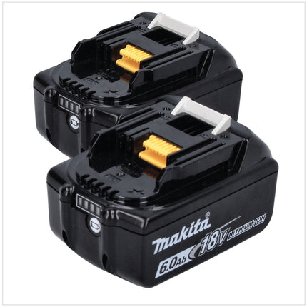 Luz LED portátil con batería Makita DML 810 G 18/36 V (2 x 18 V) 5500 lm IP54 + 2 baterías de 6,0 Ah - sin cargador