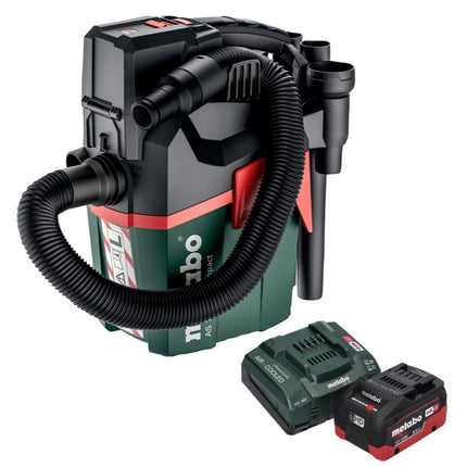 Metabo AS 18 L PC Compact cordless vacuum cleaner 18 V 6 l IPX4 dust class L wet and dry + 1x rechargeable battery 8.0 Ah + charger