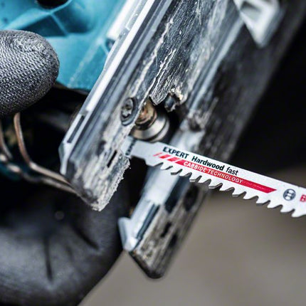 Juego de 3 hojas de sierra de calar rápidas para madera dura Bosch Expert T 144 DHM ( 2608900541 ) Tecnología de metal duro