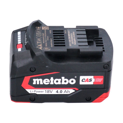 Batteria Metabo Li-Power 18 V 4,0 Ah CAS agli ioni di litio ( 625027000 ) con indicatore del livello di carica - successore di 625591000