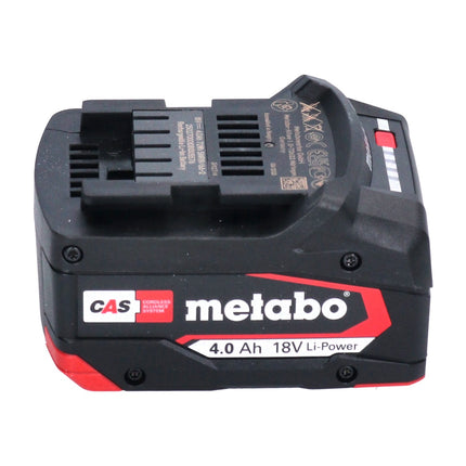 Batteria Metabo Li-Power 18 V 4,0 Ah CAS agli ioni di litio ( 625027000 ) con indicatore del livello di carica - successore di 625591000