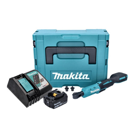 Makita DWR 180 RM1J Avvitatore a cricchetto a batteria 18 V 47,5 Nm 1/4" 3/8" + 1x batteria ricaricabile 4,0 Ah + caricatore + Makpac