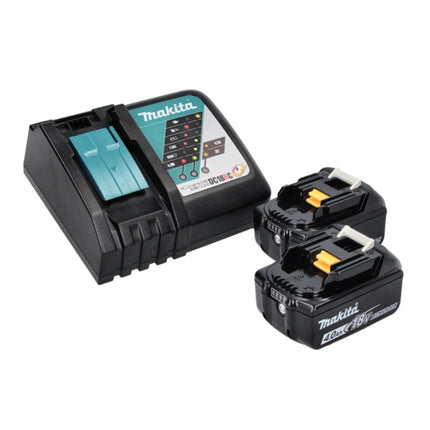 Makita DWR 180 RMJ cordless ratchet screwdriver 18 V 47.5 Nm 1/4" 3/8" + 2x rechargeable battery 4.0 Ah + charger + Makpac