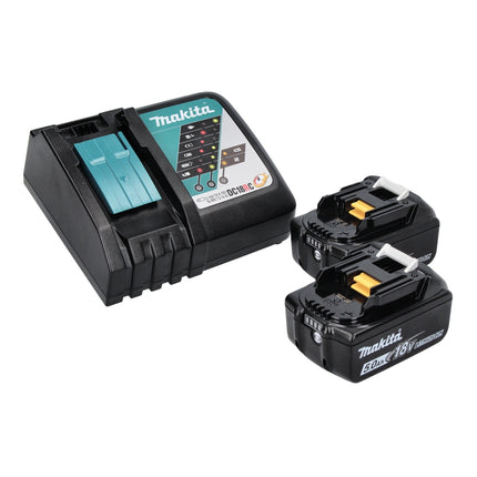 Makita DUM 111 RTXJ tijeras de podar sin cable 18 V + 2x batería recargable 5,0 Ah + cargador + Makpac