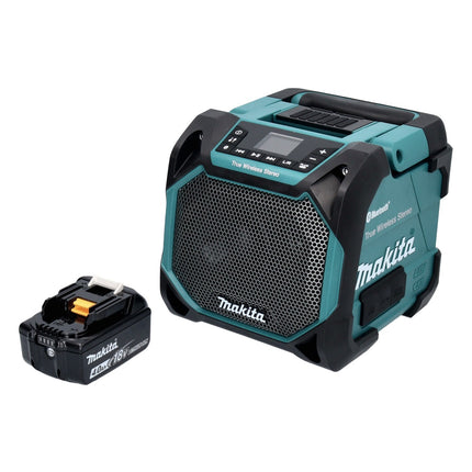 Makita DMR 203 M1 Bluetooth speaker 12 V 18 V IP64 + 1x rechargeable battery 4.0 Ah - without charger