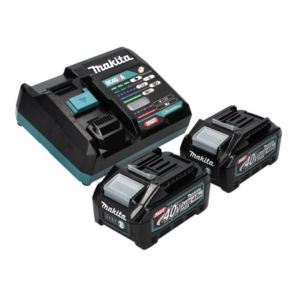 Amoladora angular a batería Makita GA 038 GM2 40 V máx. 230 mm sin escobillas XGT + 2 baterías de 4,0 Ah + cargador