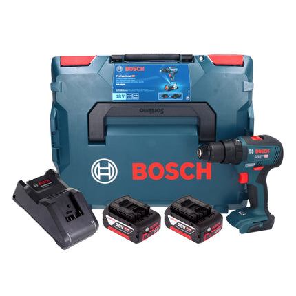 Bosch GSB 18V-55 Trapano a percussione professionale a batteria 18 V 55 Nm brushless + 2x batteria ricaricabile 4,0 Ah + caricabatterie + L-Boxx