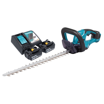 Cortasetos inalámbrico Makita DUH 507 RF2 18 V 50 cm + 2x batería recargable 3,0 Ah + cargador