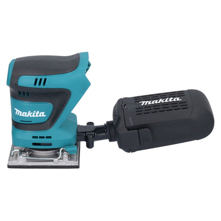 Lijadora vibratoria sin cable Makita DBO 484 T1J 18 V 112 x 102 mm + 1x batería 5,0 Ah + Makpac - sin cargador
