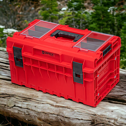Qbrick System ONE 350 2.0 Profi RED ULTRA HD Custom Mallette à outils modulaire organisateur 585 x 385 x 320 mm 38 l empilable IP66
