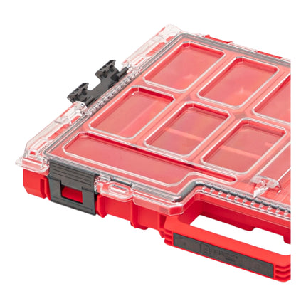 Qbrick System ONE Organizador L 2.0 RED ULTRA HD apilable 531 x 379 x 77 mm 6 l IP66 con 10 embutidos