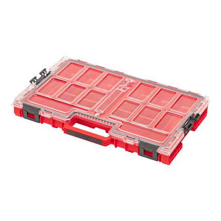 Qbrick System ONE Organizador L 2.0 RED ULTRA HD apilable 531 x 379 x 77 mm 6 l IP66 con 10 embutidos