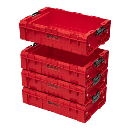 Qbrick System PRO Box 130 2.0 RED ULTRA HD Contenitore impilabile personalizzato 450 x 310 x 151 mm 9 l impilabile
