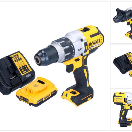 Taladradora de percusión sin cable DeWalt DCD 996 D1 18 V 95 Nm sin escobillas + 1x batería recargable 2,0 Ah + cargador