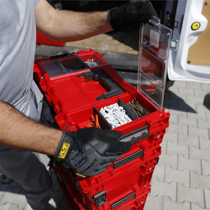 Toolbrothers RHINO XXL Valigia portautensili ULTRA Comfort+ altezza L 38 l IP66 con divisori estraibili