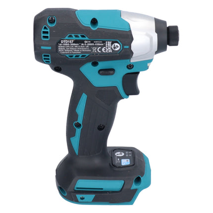 Makita DTD 157 Z Visseuse à choc sans fil 18 V 140 Nm 1/4'' Brushless Solo - sans batterie, sans chargeur