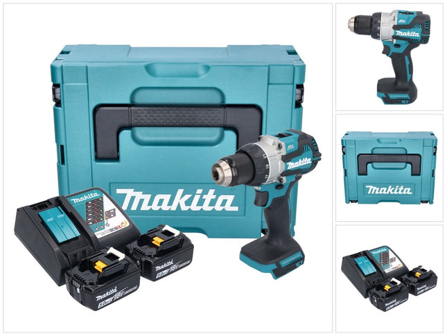 Makita DDF 489 RTJ Perceuse-visseuse sans fil 18 V 73 Nm Brushless + 2x batterie 5,0 Ah + chargeur + Makpac