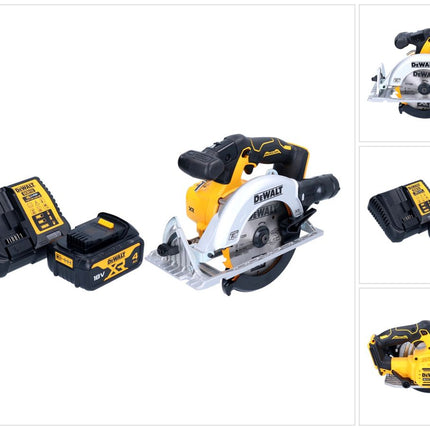 DeWalt DCS 565 M1 Akku Handkreissäge 18 V 165 mm Brushless + 1x Akku 4,0 Ah + Ladegerät
