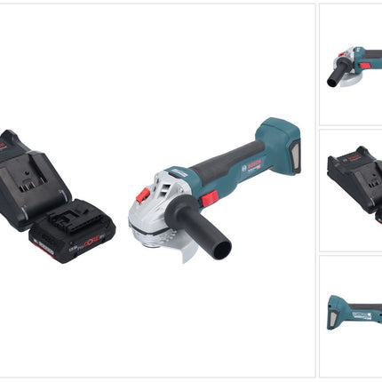 Bosch GWS 18V-10 Smerigliatrice angolare professionale a batteria 18 V 115 mm senza spazzole + 1x batteria ProCORE 4,0 Ah + caricatore