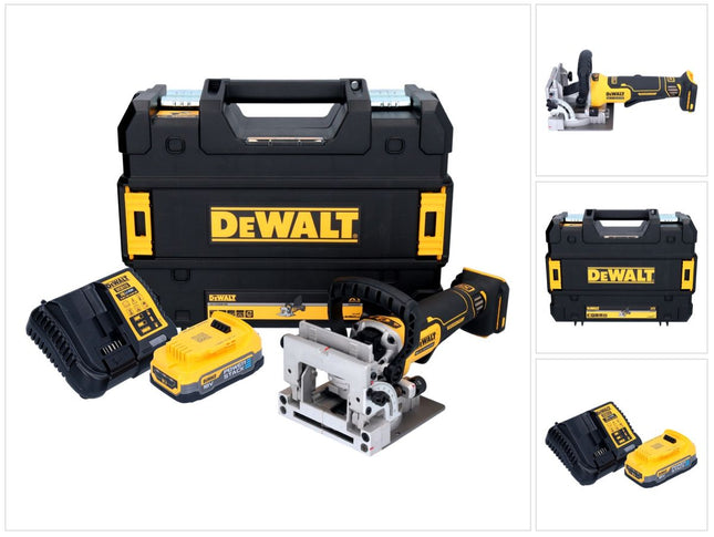 Fresa plana sin cable DeWalt DCW 682 E1T 18 V 102 x 20 mm sin escobillas + 1x batería Powerstack 1,7 Ah + cargador + TSTAK