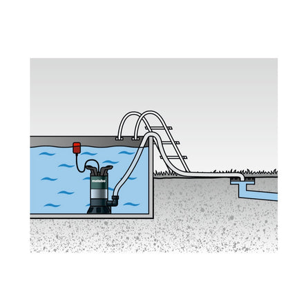Metabo PS 15000 S Dirt water submersible pump ( 0251500000 ) 850 Watt flow rate 15000 l/h