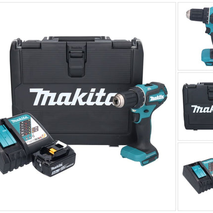 Makita DDF 485 RT Akku Bohrschrauber 18 V 50 Nm Brushless 1x Akku 5,0 Ah + Ladegerät + Koffer