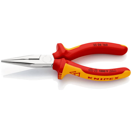 KNIPEX Alicate punta redonda DIN ISO 5745 Longitud 160 mm plano/redondo recto ( 4000810325 )