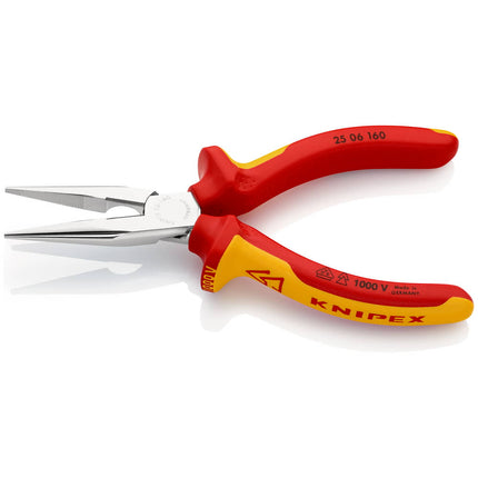KNIPEX Alicate punta redonda DIN ISO 5745 Longitud 160 mm plano/redondo recto ( 4000810325 )