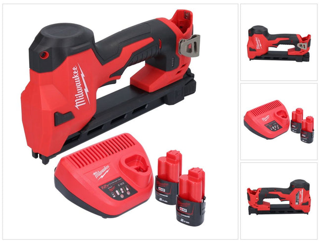 Tachonadora sin cable Milwaukee M12 BCST-202 12 V 19 x 25,4 mm + 2x batería recargable 2,0 Ah + cargador