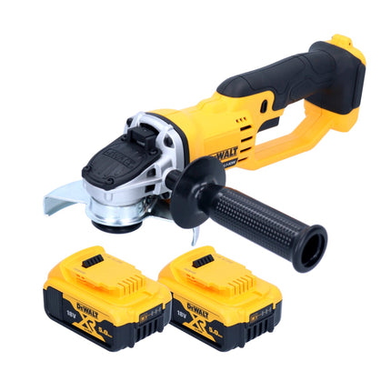 Amoladora angular sin cable DeWalt DCG 412 18 V 125 mm + 2x batería 5,0 Ah - sin cargador