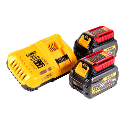 Sierra circular a batería DeWalt DCS 579 T2T 54 V FlexVolt 190 mm sin escobillas + 2 baterías de 6,0 Ah + cargador + TSTAK