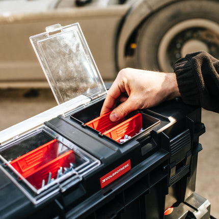 Toolbrothers RHINO Slim Valigia portautensili ECO Comfort+ Compact Edition 14 l IP54 con divisori estraibili