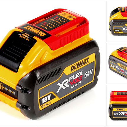 DeWalt DCB 547 FLEXVOLT Akku 54 V / 18 V 9,0 Ah - 9000 mAh Li-Ion mit Ladestandanzeige