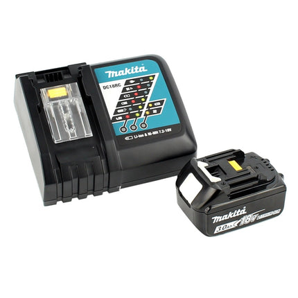 Makita DRT 50 RF1J X2 18 V Li-Ion Akku Brushless Multifunktionsfräse im Makpac inkl. Fräsmodule + 1x 3,0 Akku + Ladegerät - Toolbrothers