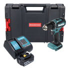Taladro atornillador a batería Makita DDF 485 SF1J-R 18 V 50 Nm sin escobillas + 1x batería recargable 3,0 Ah + cargador + RHINO