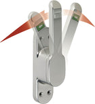 DENI Türtreibriegel VARIO DIN links / rechts silber eloxiert ( 3000255656 )